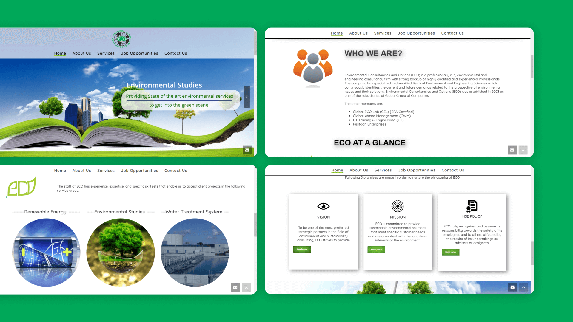 Eco-Intl.org web app